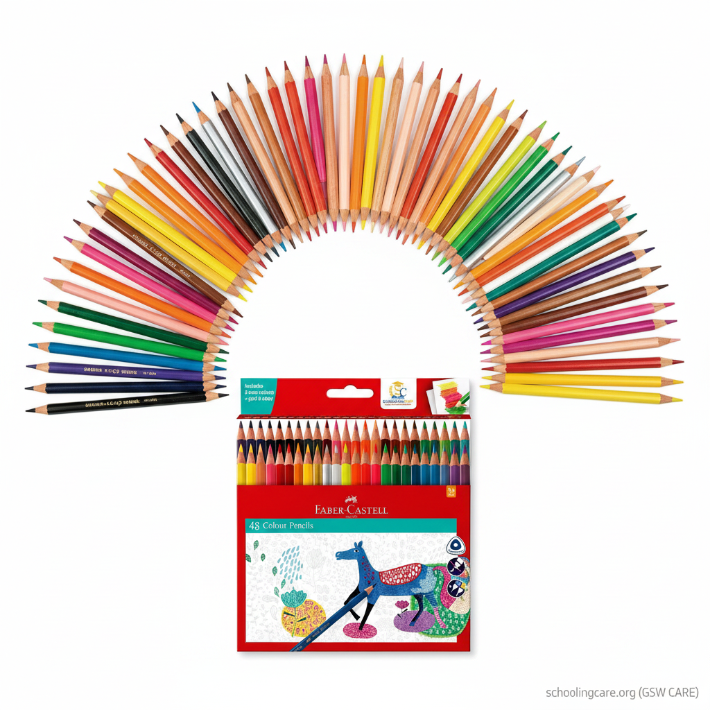 Faber-Castell 48 - Fan- Order Now at SchoolingCare Stationary store Online