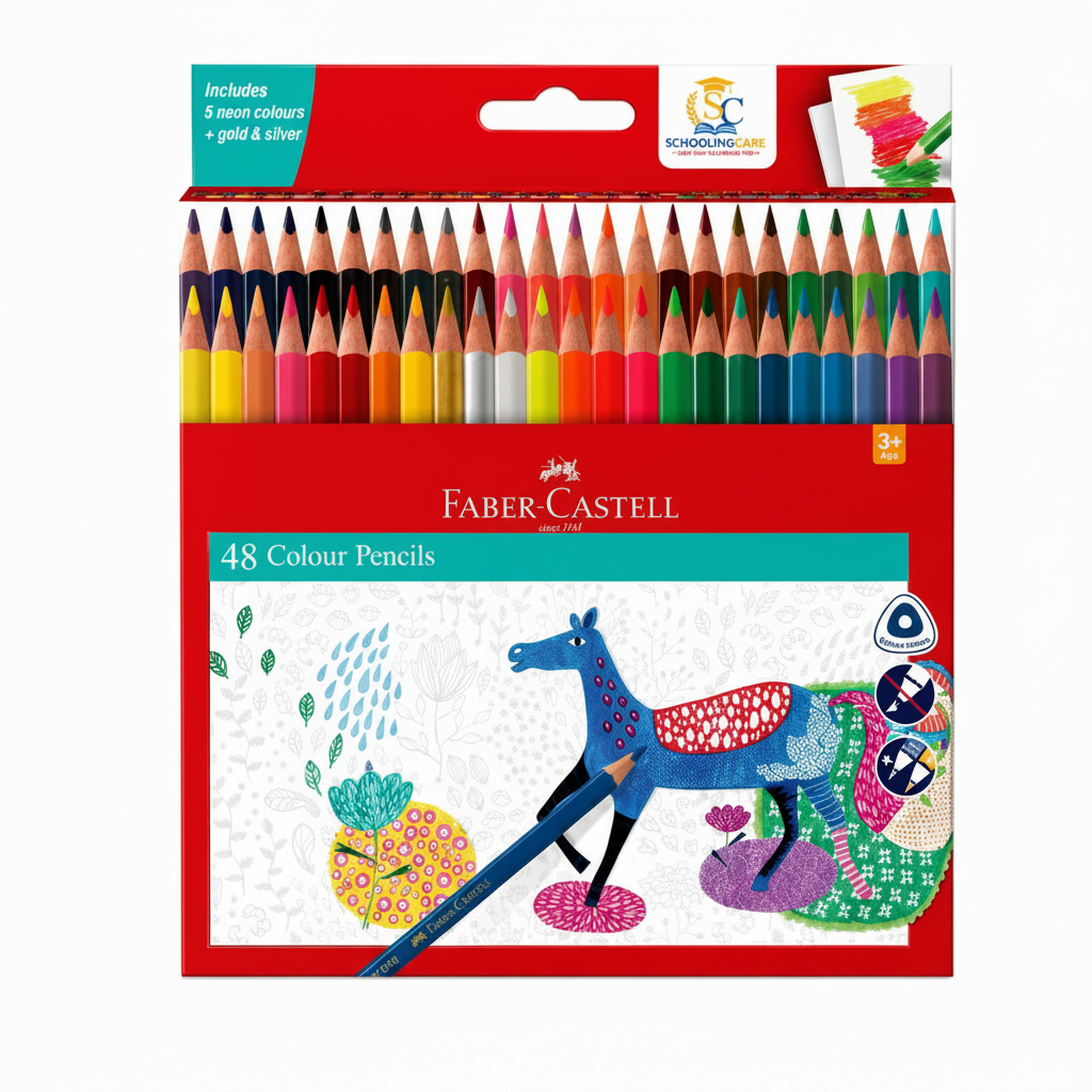 Faber-Castell 48 - Main- Order Now at SchoolingCare Stationary store Online