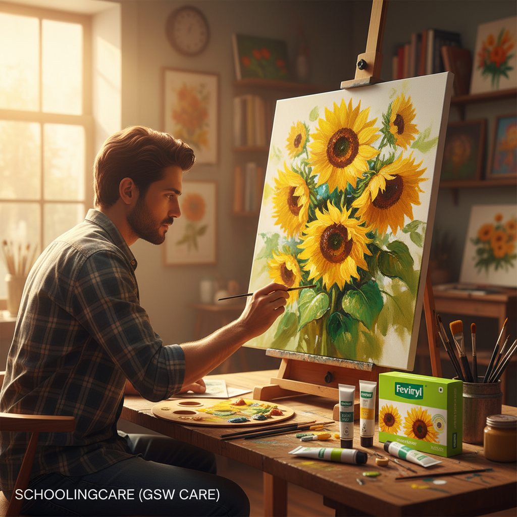 Fevicryl Sunflower - Lifestyle- Order Now at SchoolingCare Stationary store Online