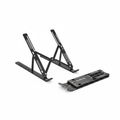  Striff foldable aluminium laptop stand black adjustable for ergonomic desk setup