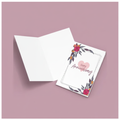  Mad Over Print floral anniversary greeting card for couples and celebrations