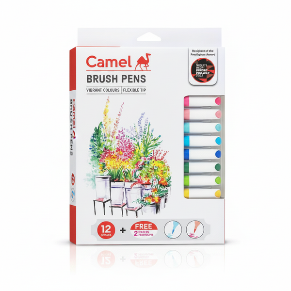 Camel Brush Pens 14 shades multicolour box packaging