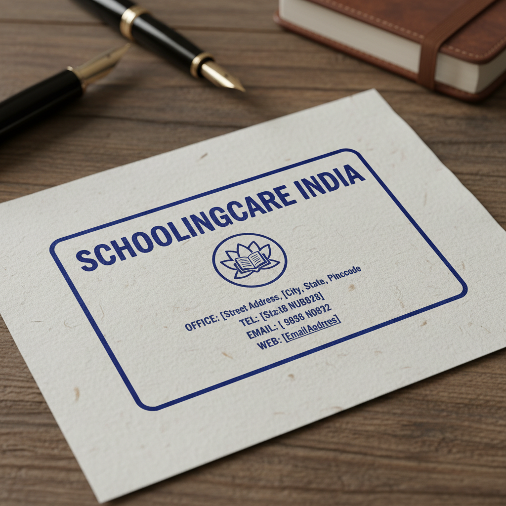 Custom stamp impression paper company name address logo personalised rubber stamp business office - Schoolingcare