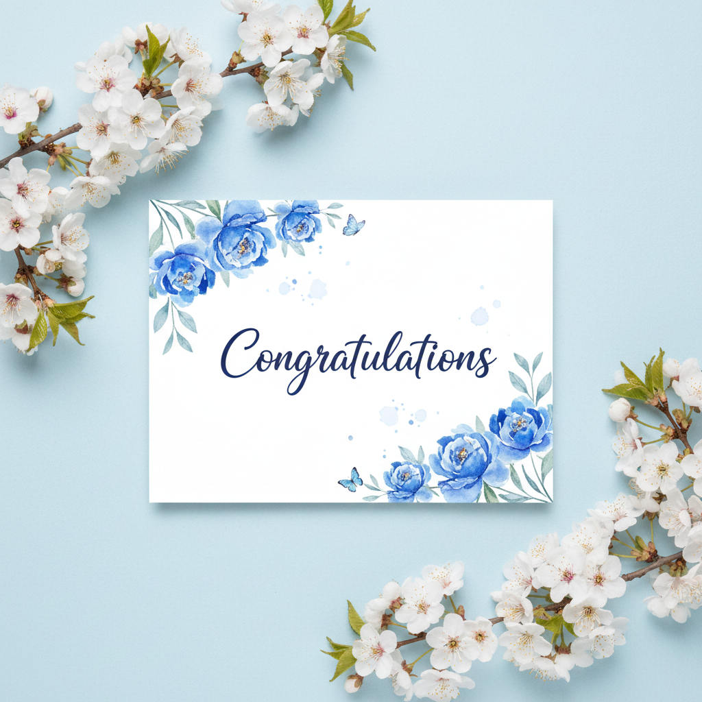  Mad Over Print congratulations greeting card for achievements and celebrations