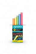  Apsara coloured dustless chalk multicolour pack of 10 for classroom use