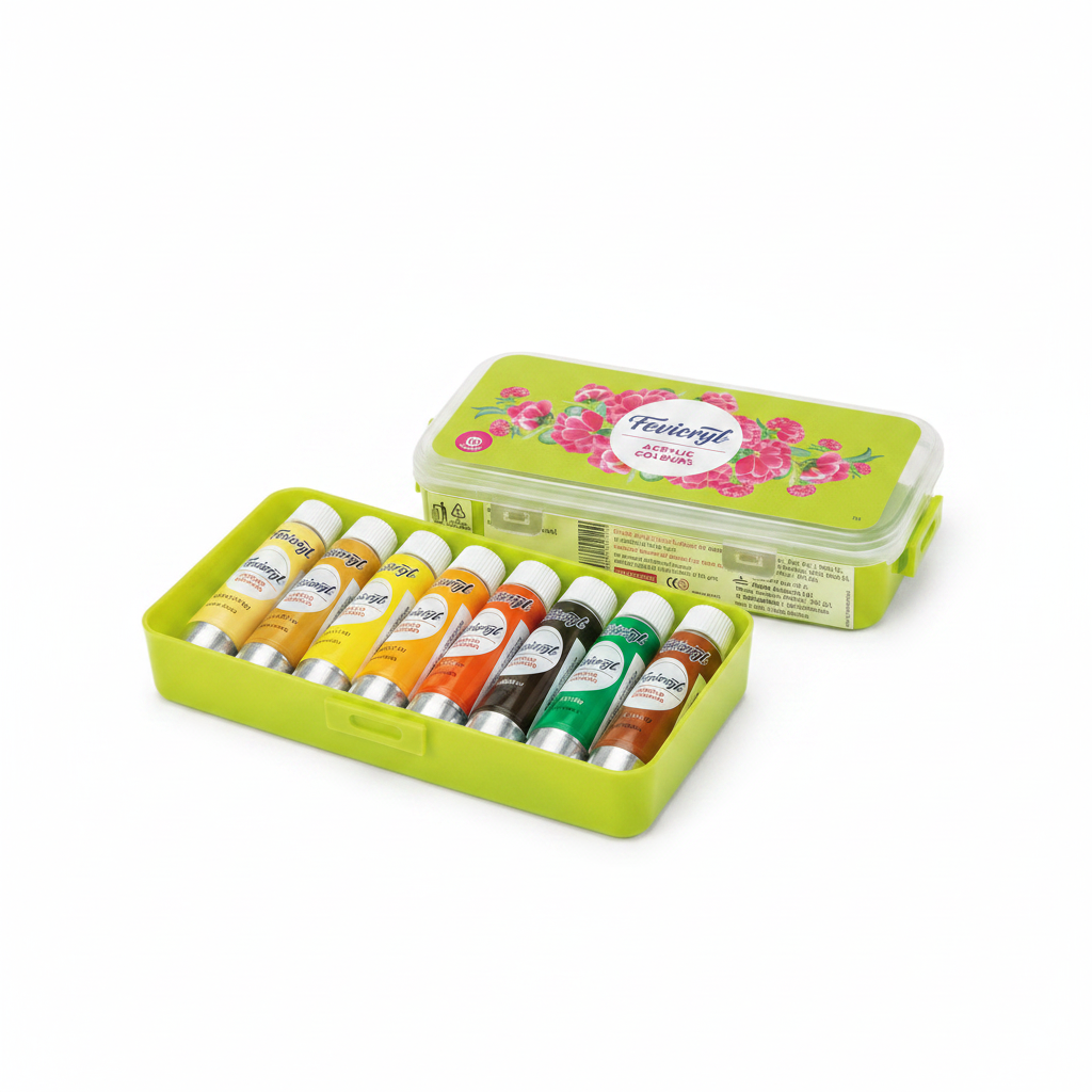  Fevicryl acrylic colour Sunflower set of 10 shades for canvas and craft projects
