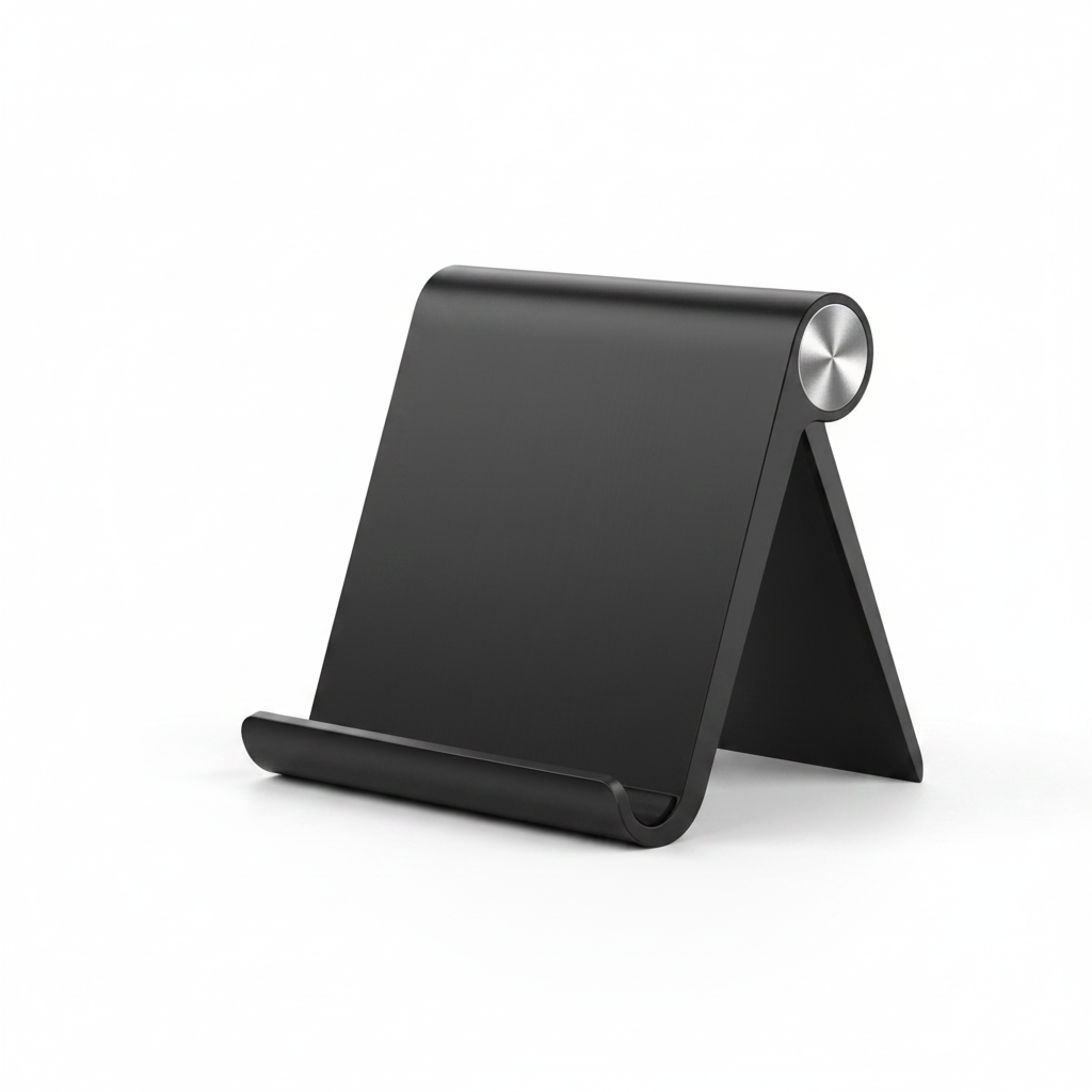  Multi angle adjustable mobile stand black for desk and table use