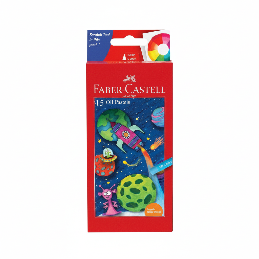  Faber-Castell oil pastels set of 15 multicolour for school art projects