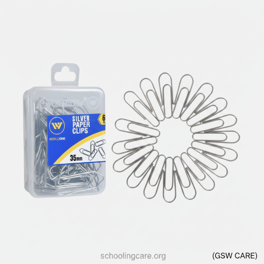 Paper Clips - Flat Lay- Order Now at SchoolingCare Stationary store Online