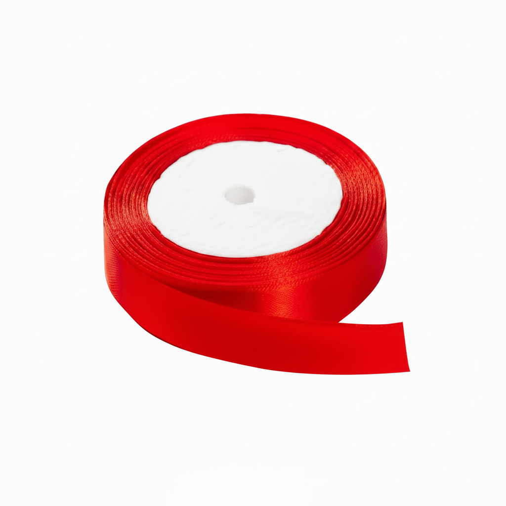 Satin Ribbon Red - Main- Order Now at SchoolingCare Stationary store Online