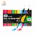  Wynhard dual tip brush and sketch pens set of 24 multicolour for art and craft