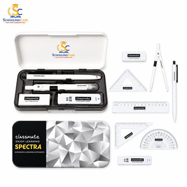 Classmate Spectra Mathematical Geometry Box (Grey, Black)
