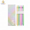  KACO Pure Macaron gel pen set of 5 multicolor pastel shades for writing and art