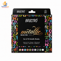  Brustro metallic brush pen set of 10 shades for premium art and craft projects