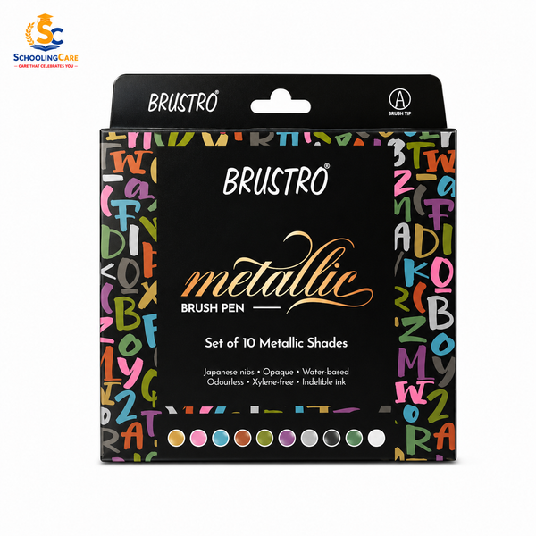 Brustro Metallic Shades Brush Pens / 10 Multicolour
