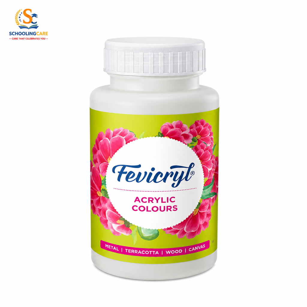  Fevicryl acrylic colour white 200ml bottle for canvas painting and craft