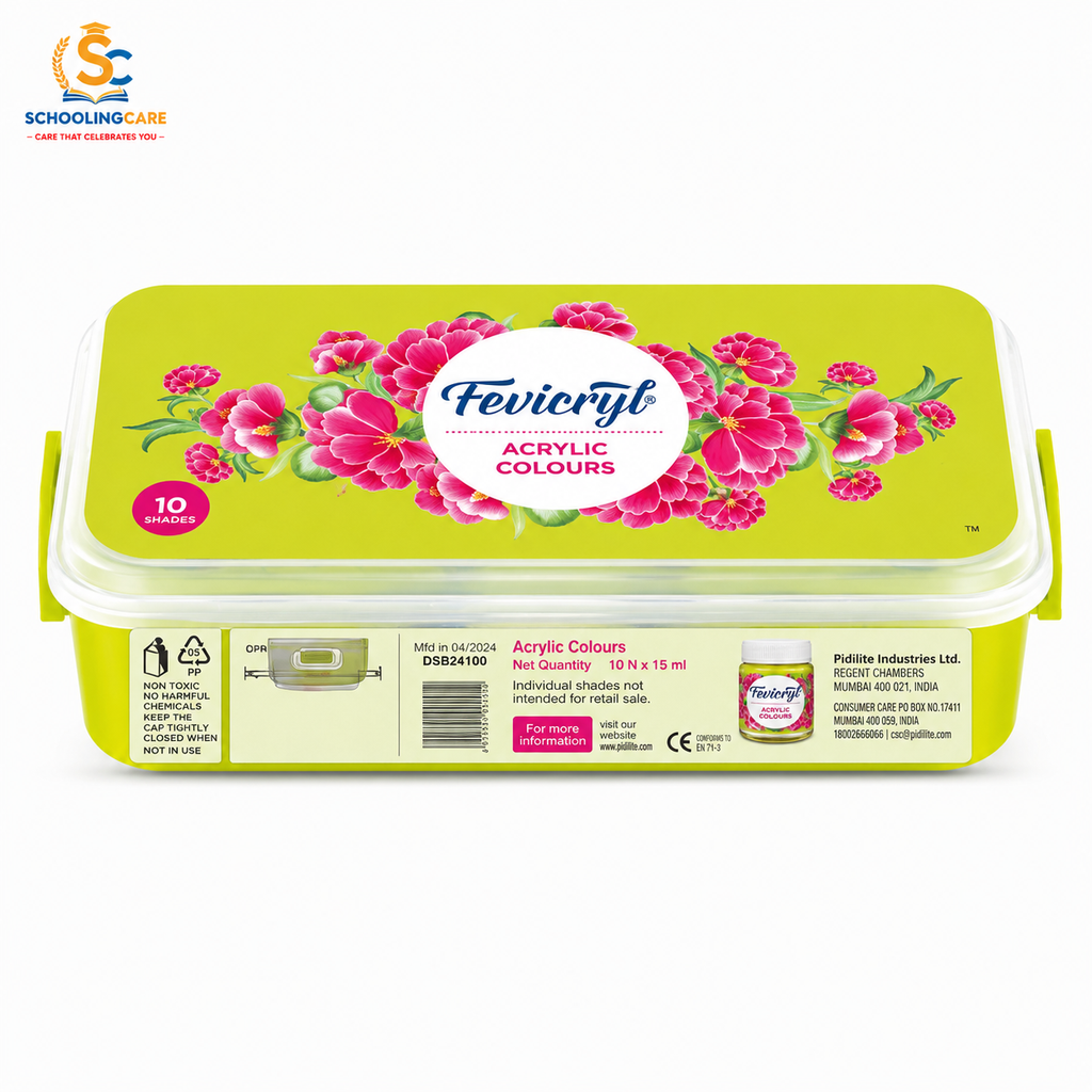  Fevicryl acrylic colour Sunflower set of 10 shades for canvas and craft projects
