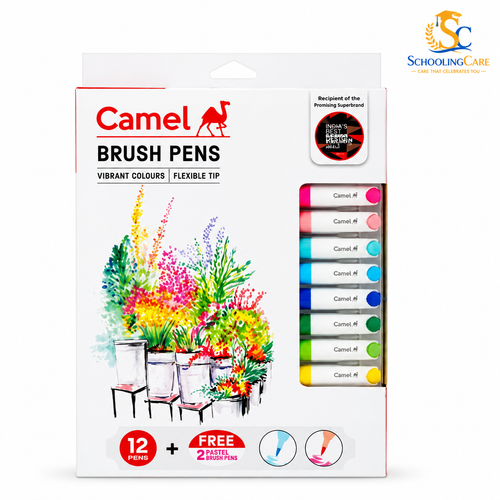  Camel brush pens set of 14 multicolour shades for calligraphy and art