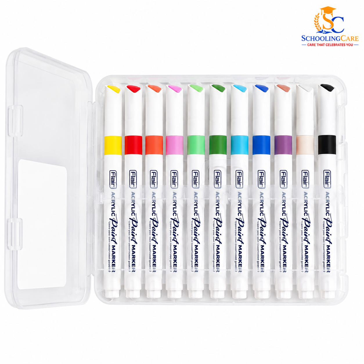 Flair Acrylic Paint Marker 12 Colour