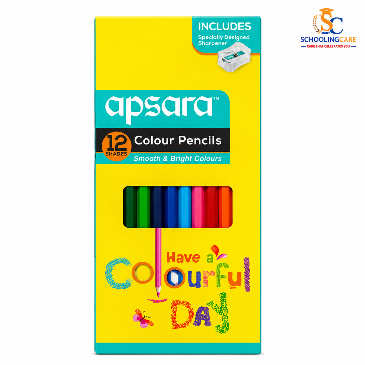 Apsara Colourful Pencils with Sharpener