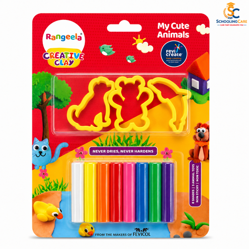  Creative clay animals craft set for kids school and hobby projects