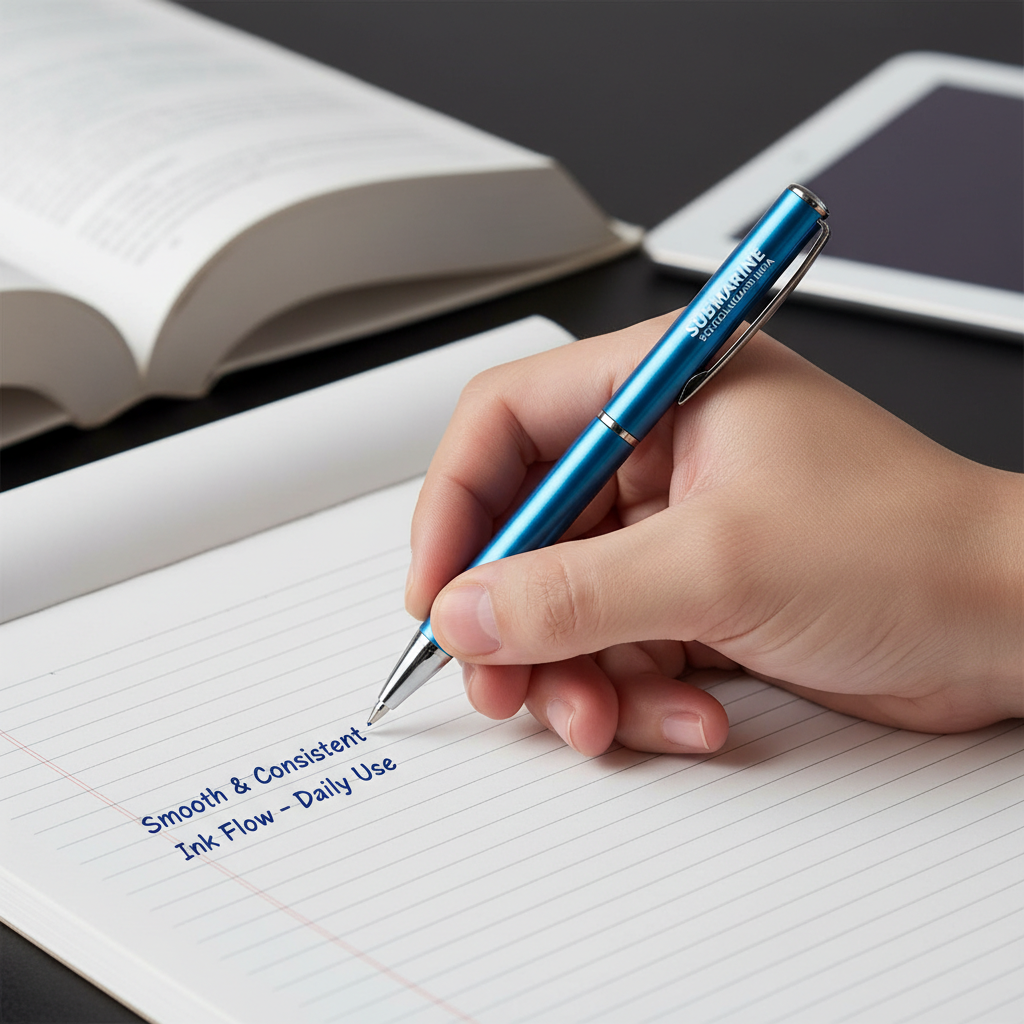 Submarine Pocket Ball Pen writing smooth consistent ink flow comfortable grip students professionals - Schoolingcare
