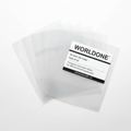 Worldone A4 Clear File Folder 10 Piece transparent flat lay document storage - Schoolingcare